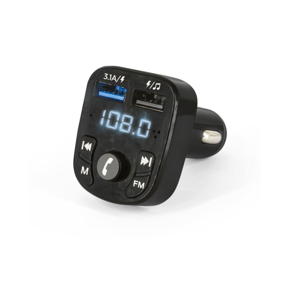 Jopus F8 Bluetooth FM Transmitter & Araç İçi Hızlı Şarj Cihazı – Müzik, Çağrı ve Şarj Bir Arada - JO-F8