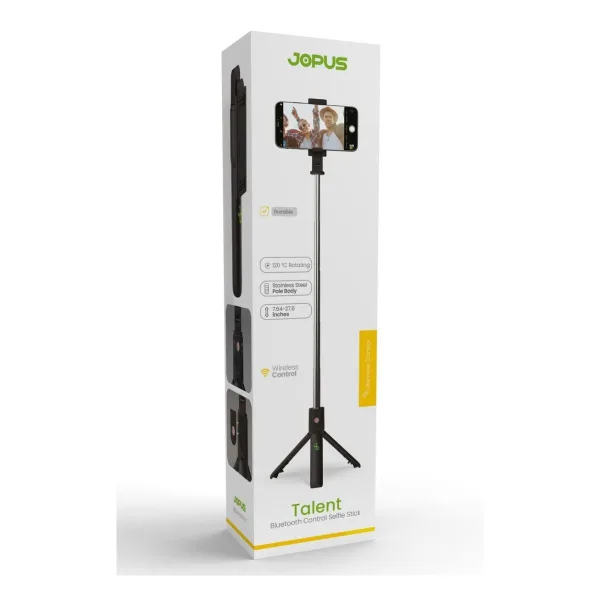 Jopus Talent Bluetooth Kumandalı Selfie Çubuğu & Tripod BTS-01 - Görsel 4