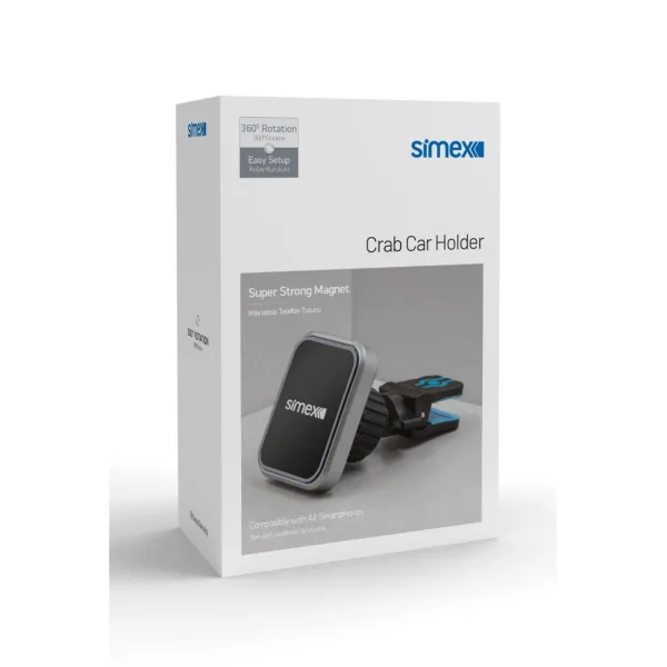 Simex Crab Mıknatıslı Araç İçi Telefon Tutucu ST-203 - Görsel 4
