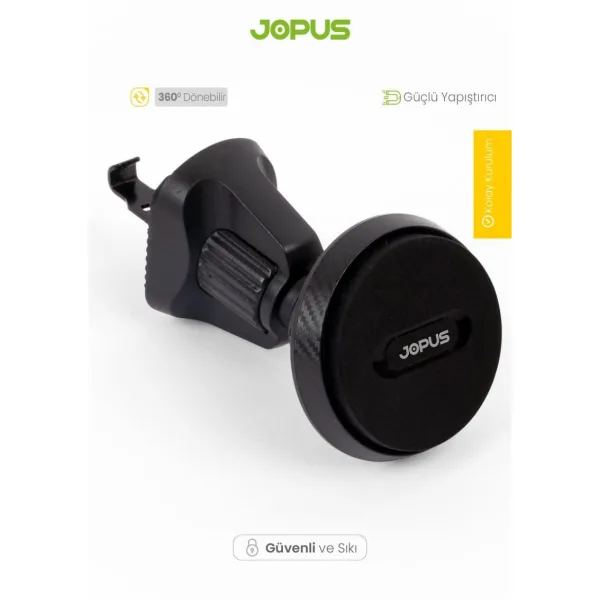 Jopus Carbon Plus Mıknatıslı Telefon Tutucu JO-AT108 - Görsel 2