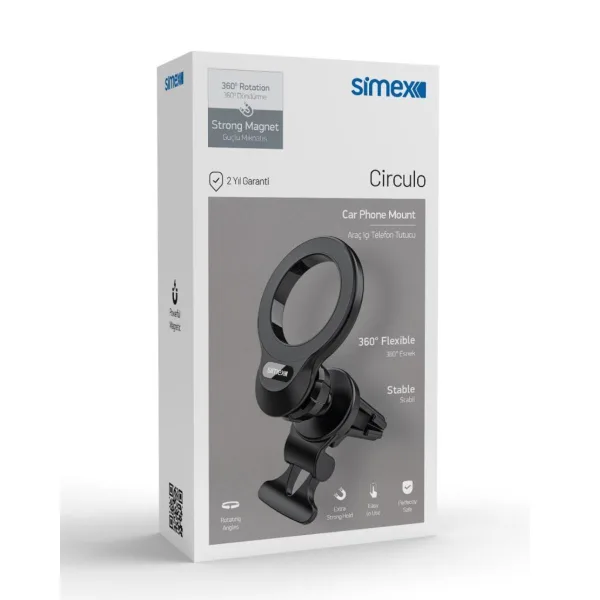 Simex Circulo Magsafe Araç İçi Telefon Tutucu ST-207 - Görsel 5