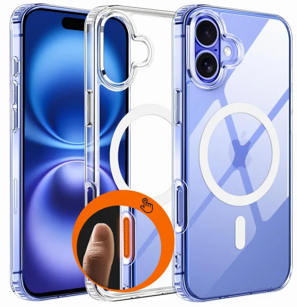 iPhone 16 Plus Magsafe Kılıf Şeffaf Silikon | Maksimum Koruma, Mükemmel Uyum