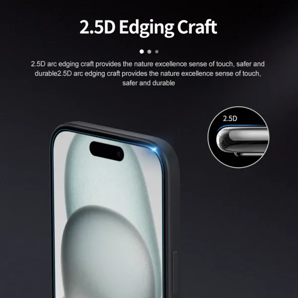 iPhone 15 Temperli 9H Cam Ekran Koruyucu - Görsel 3