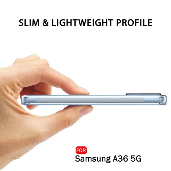Samsung Galaxy A36 Şeffaf Silikon Kamera Koruma Kılıf - Görsel 3