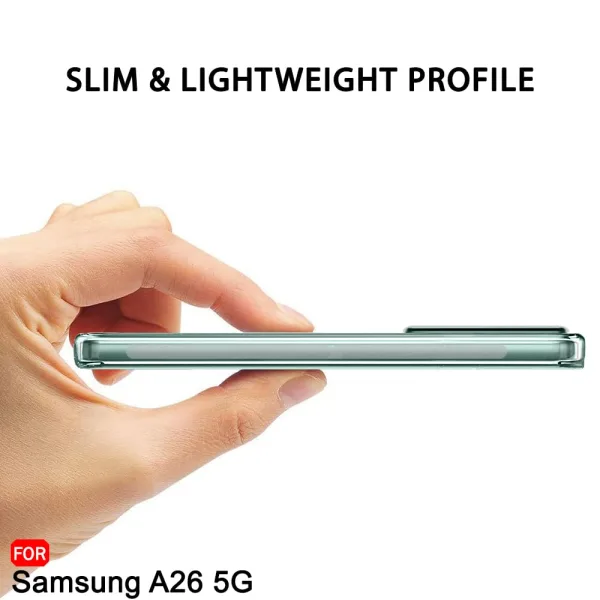 Samsung Galaxy A26 5G Şeffaf Silikon Kılıf Kamera Koruma - Görsel 5