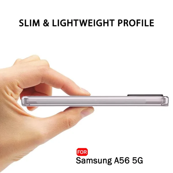 Samsung Galaxy A56 5G Şeffaf Silikon Kılıf Kamera Koruma - Görsel 4