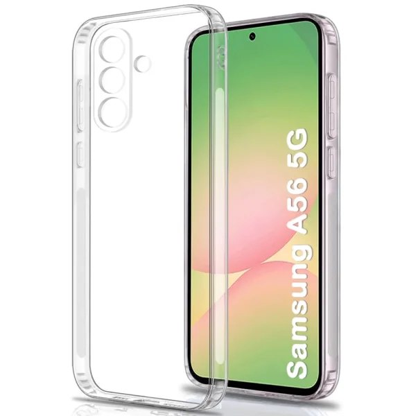 Samsung Galaxy A56 5G Şeffaf Silikon Kılıf Kamera Koruma