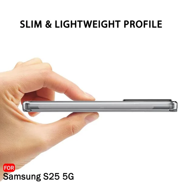Samsung Galaxy S25 5G Şeffaf Silikon Kılıf - Görsel 3