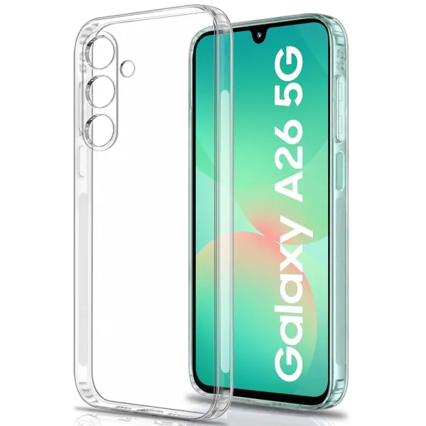Samsung Galaxy A26 5G Şeffaf Silikon Kılıf Kamera Koruma