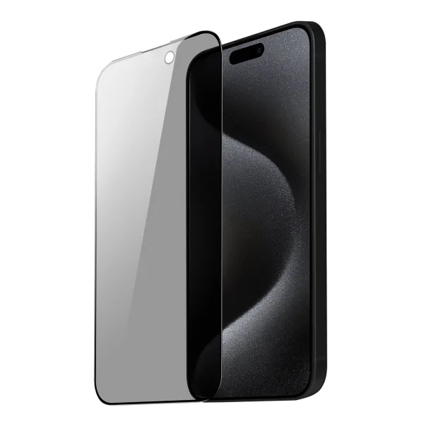 iPhone 15 Pro ”ESD ANTI-STATIC” Gizli Hayalet Cam Ekran Koruyucu - Görsel 2