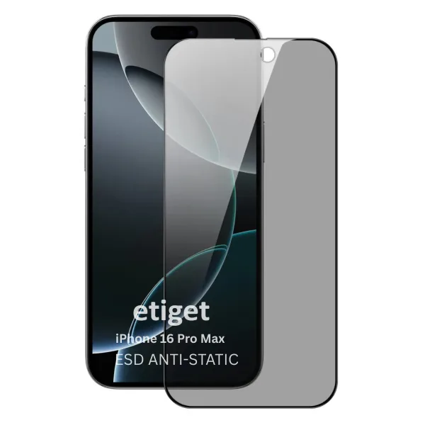 iPhone 16 Pro Max ''ESD ANTI-STATIC'' Gizli Hayalet Cam Ekran Koruyucu