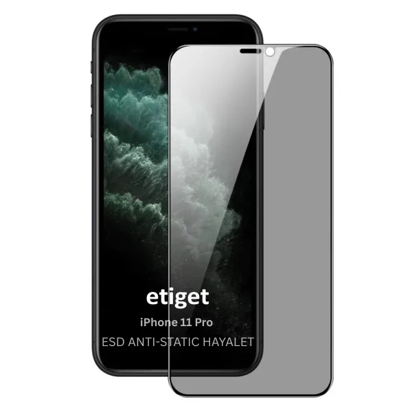 iPhone 11 Pro ”ESD ANTI-STATIC” Gizli Hayalet Cam Ekran Koruyucu