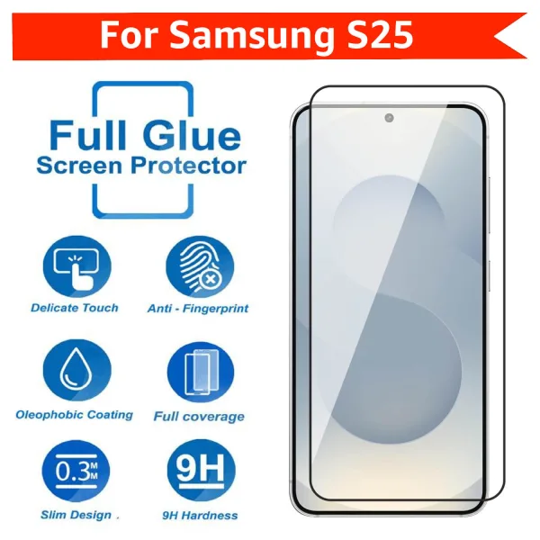 Samsung Galaxy S25 5G ESD Cam Ekran Koruyucu 6D GLASS - Görsel 2