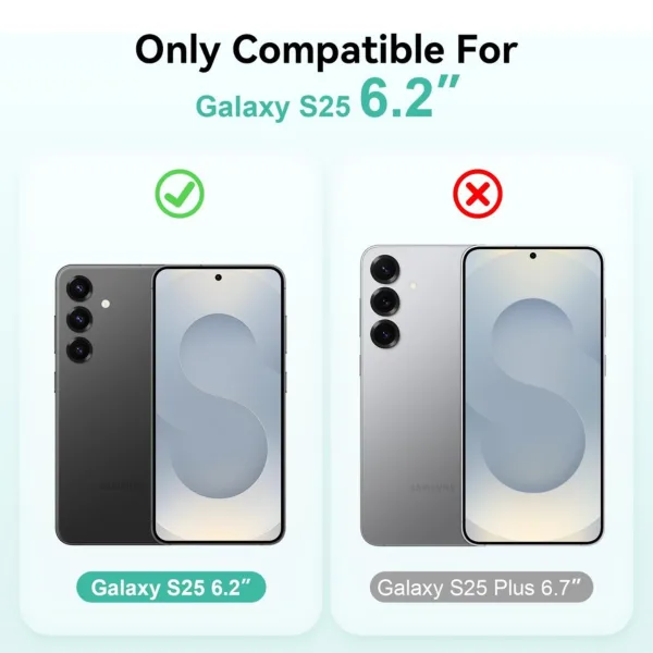 Samsung Galaxy S25 5g Şeffaf Silikon Kılıf + 2 Adet Cam Ekran Koruyucu Seti - Görsel 2