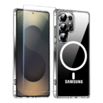 Samsung Galaxy S25 Ultra Kılıf Magsafe Özellikli + Cam Ekran Koruyucu Seti