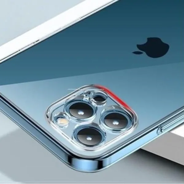 iPhone 12 Pro Max Şeffaf Silikon Kılıf Kamera Korumalı - Görsel 4