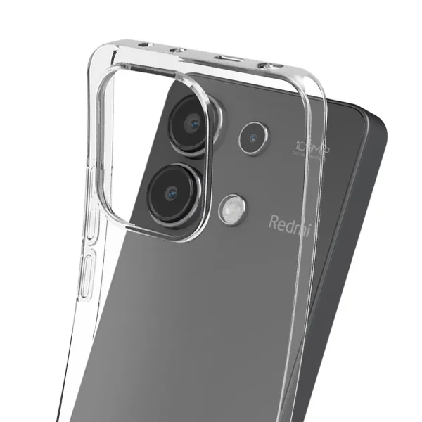 Xiaomi Redmi Note 13 Kılıf Şeffaf Silikon Kamera Korumalı - Görsel 2