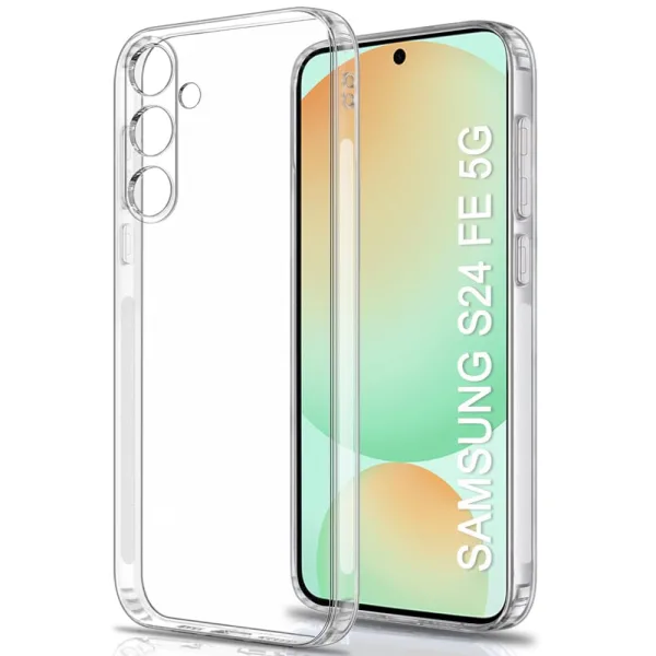 Samsung Galaxy S24 FE 5G Şeffaf Silikon Kılıf Kamera Korumalı