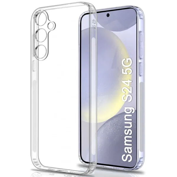 Samsung Galaxy S24 5G Şeffaf Silikon Kılıf Kamera Korumalı