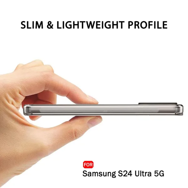 Samsung Galaxy S24 Ultra 5G Şeffaf Silikon Kılıf Kamera Korumalı - Görsel 4