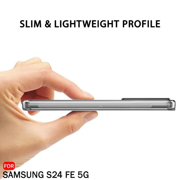 Samsung Galaxy S24 FE 5G Şeffaf Silikon Kılıf Kamera Korumalı - Görsel 4