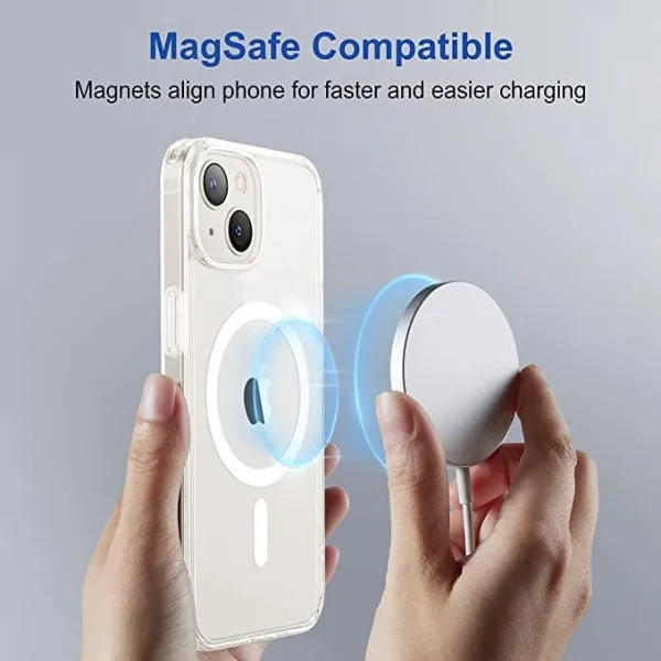 iPhone 14 Plus Magsafe Kılıf Şeffaf Silikon - Görsel 2