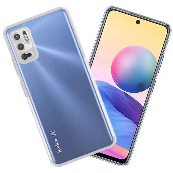 Xiaomi Redmi Note 10 5G Kılıf Şeffaf Silikon Kamera Korumalı - Görsel 3