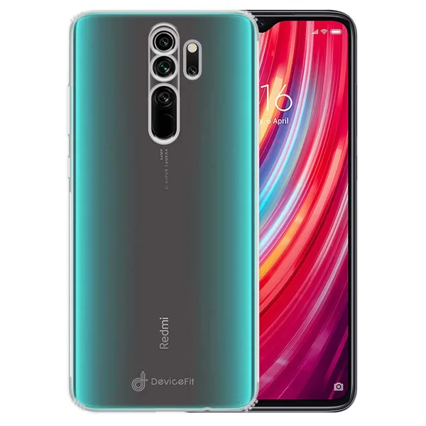 Xiaomi Redmi Note 8 Pro Kılıf Şeffaf Silikon Kamera Korumalı - Görsel 2