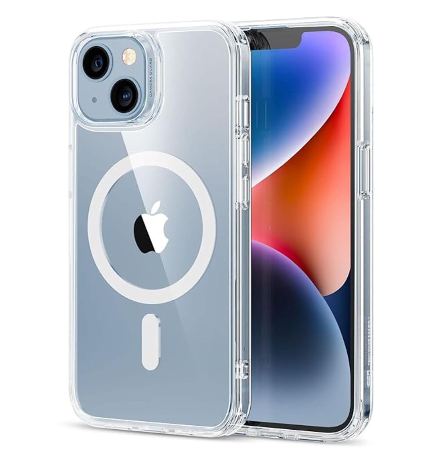 iPhone 14 Plus Magsafe Kılıf Şeffaf Silikon | Manyetik Şarj Destekli & Kamera Koruyuculu