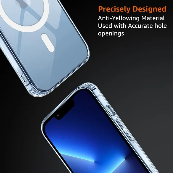 iPhone 13 Pro Magsafe Kılıf Şeffaf Silikon - Görsel 4