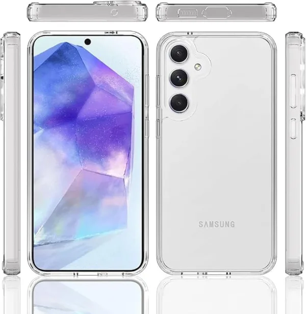 Samsung Galaxy A55 5G Şeffaf Silikon Kılıf - Görsel 3