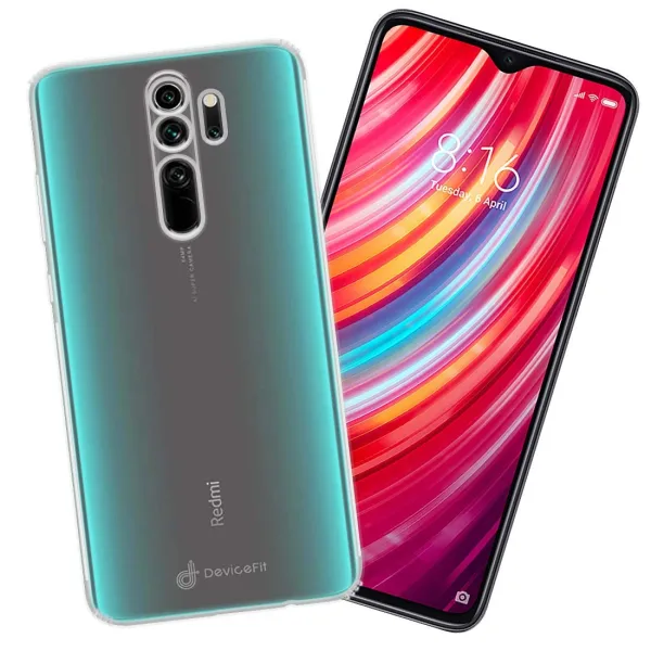 Xiaomi Redmi Note 8 Pro Kılıf Şeffaf Silikon Kamera Korumalı - Görsel 3