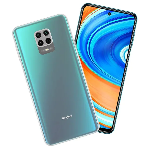 Xiaomi Redmi Note 9 Pro Kılıf Şeffaf Silikon Kamera Korumalı - Görsel 3