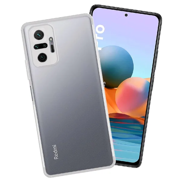 Xiaomi Redmi Note 10 Pro Kılıf Şeffaf Silikon Kamera Korumalı - Görsel 3