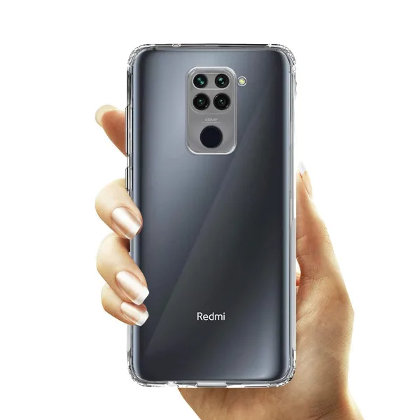 Xiaomi Redmi Note 9 Kılıf Şeffaf Silikon Kamera Korumalı - Görsel 3