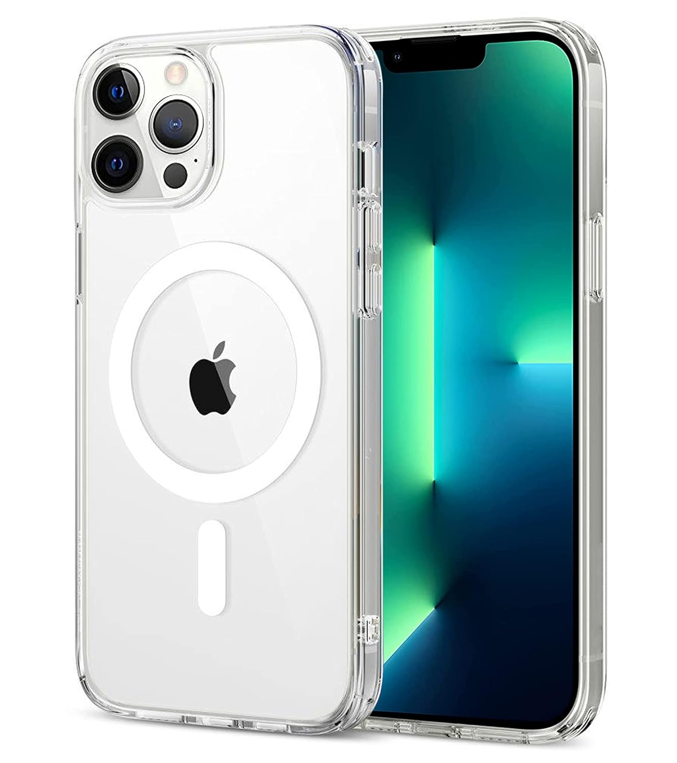 iPhone 13 Pro Max Magsafe Kılıf Şeffaf Silikon | Kamera Korumalı Esnek Kapak