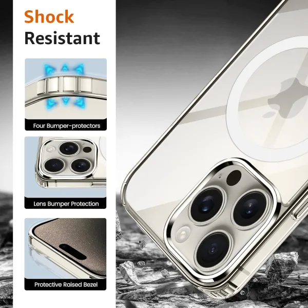 iPhone 15 Pro Magsafe Kılıf Şeffaf Silikon - Görsel 5