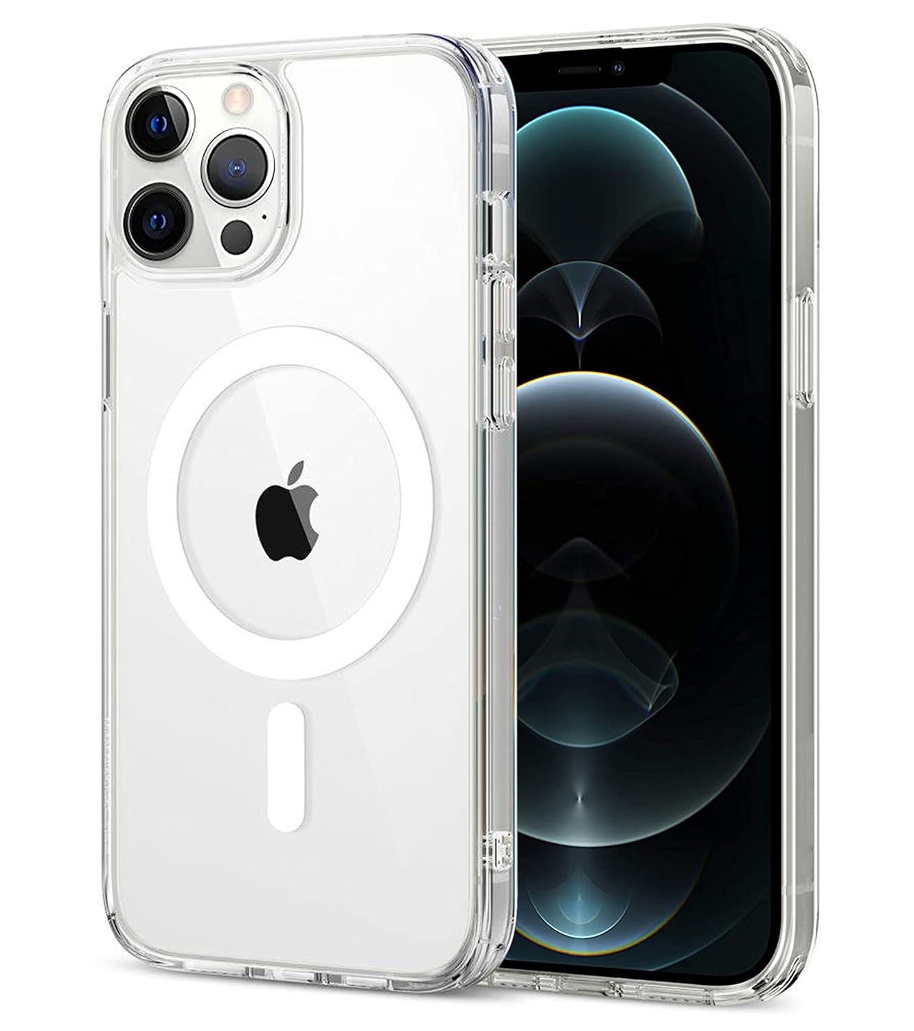 iPhone 12 Pro Max Magsafe Kılıf Şeffaf Silikon Kılıf | Kamera Korumalı & Ultra İnce TPU Kapak