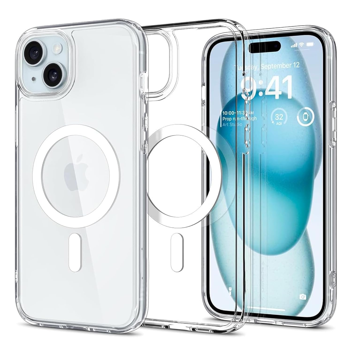 iPhone 15 Plus Magsafe Kılıf Şeffaf Silikon | İnce ve Dayanıklı Koruma