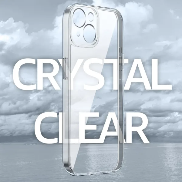 iPhone 15 Plus Şeffaf Silikon Kılıf Kamera Korumalı - Görsel 4