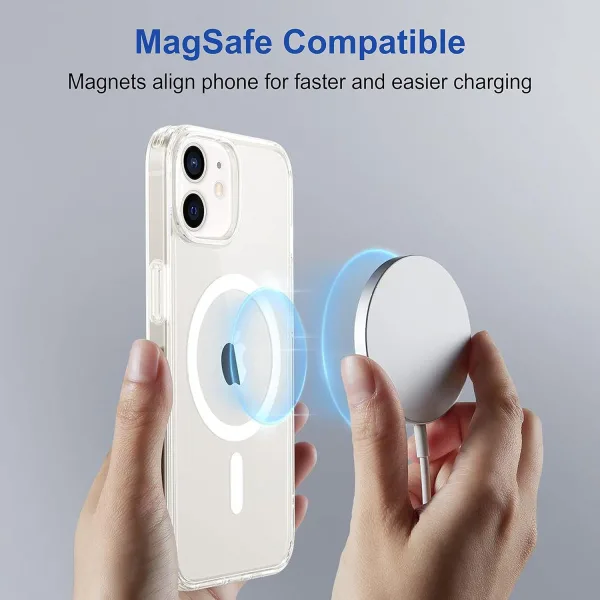 iPhone 12 / 12 Pro Magsafe Kılıf Şeffaf Silikon - Görsel 5