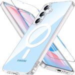 Samsung Galaxy S24 FE Kılıf Magsafe Özellikli + Cam Ekran Koruyucu Seti