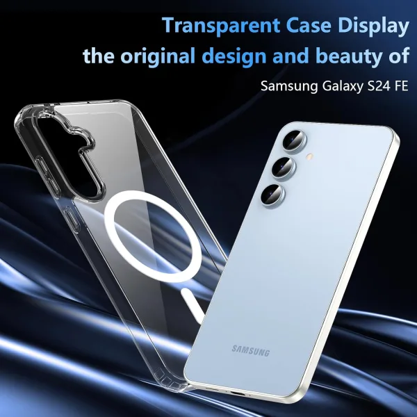 Samsung Galaxy S24 FE Kılıf Magsafe Özellikli + Cam Ekran Koruyucu Seti - Görsel 5