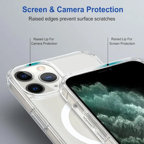 iPhone 11 Pro Max Magsafe Kılıf Şeffaf Silikon - Görsel 2
