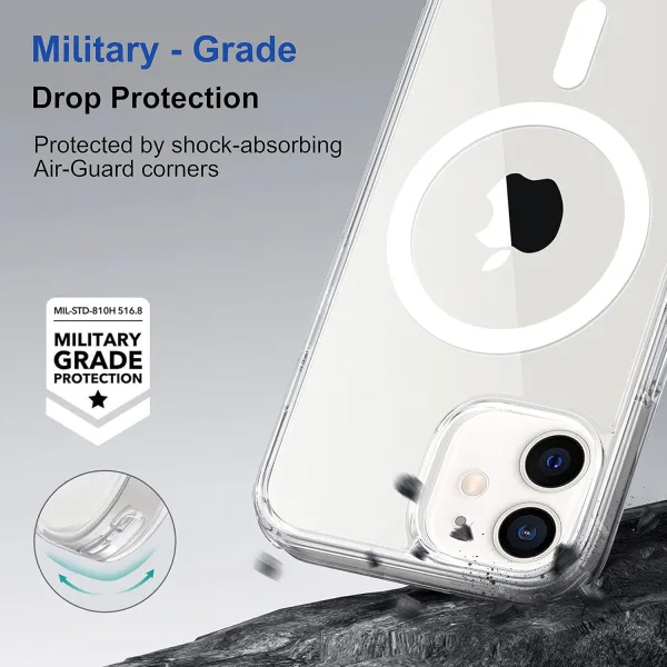 iPhone 12 / 12 Pro Magsafe Kılıf Şeffaf Silikon - Görsel 3