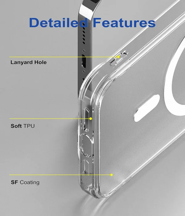 iPhone 14 Pro Max Magsafe Kılıf Şeffaf Silikon - Görsel 5
