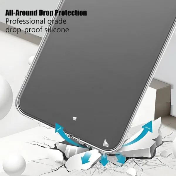 iPhone 14 Pro Max Şeffaf Silikon Kılıf Kamera Korumalı - Görsel 3
