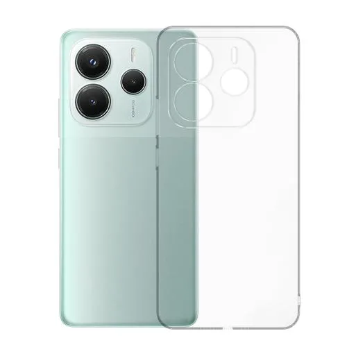 Xiaomi Redmi Note 14 4G Kılıf Şeffaf Silikon Kamera Korumalı