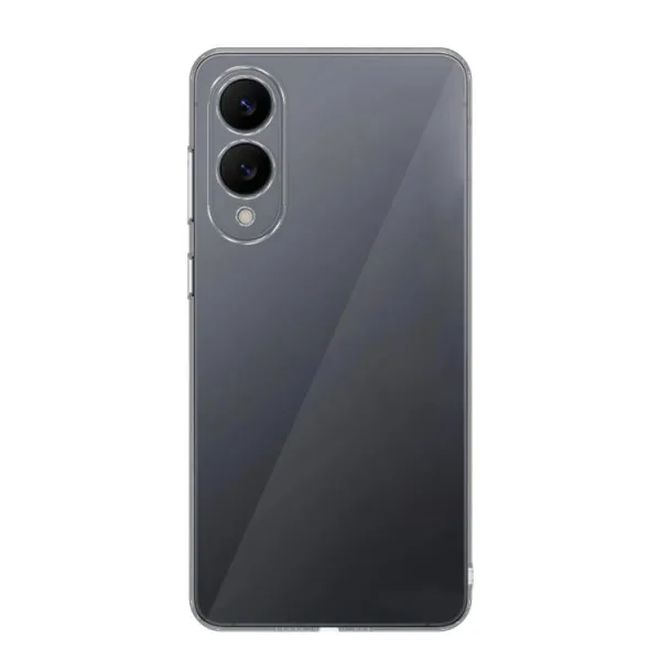 Samsung Galaxy S25 Edge Kılıf Şeffaf Silikon Kamera Korumalı - Görsel 2