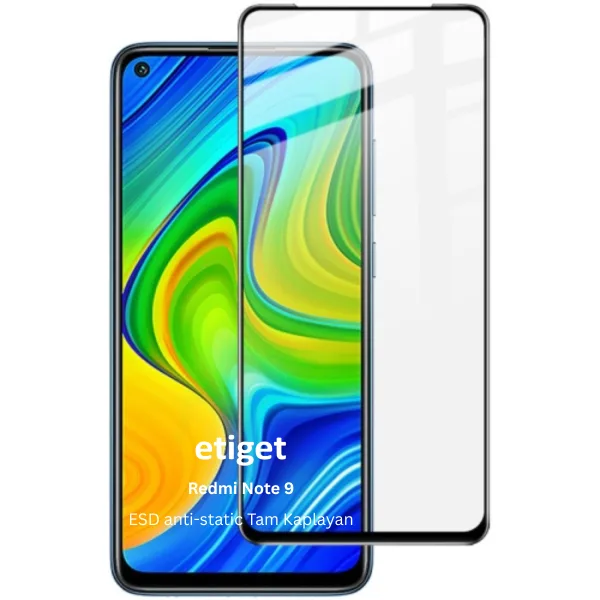 Xiaomi Redmi Note 9 ESD Cam Ekran Koruyucu 6D GLASS